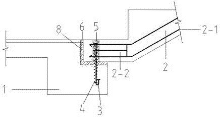 Prefabricated staircase connection method