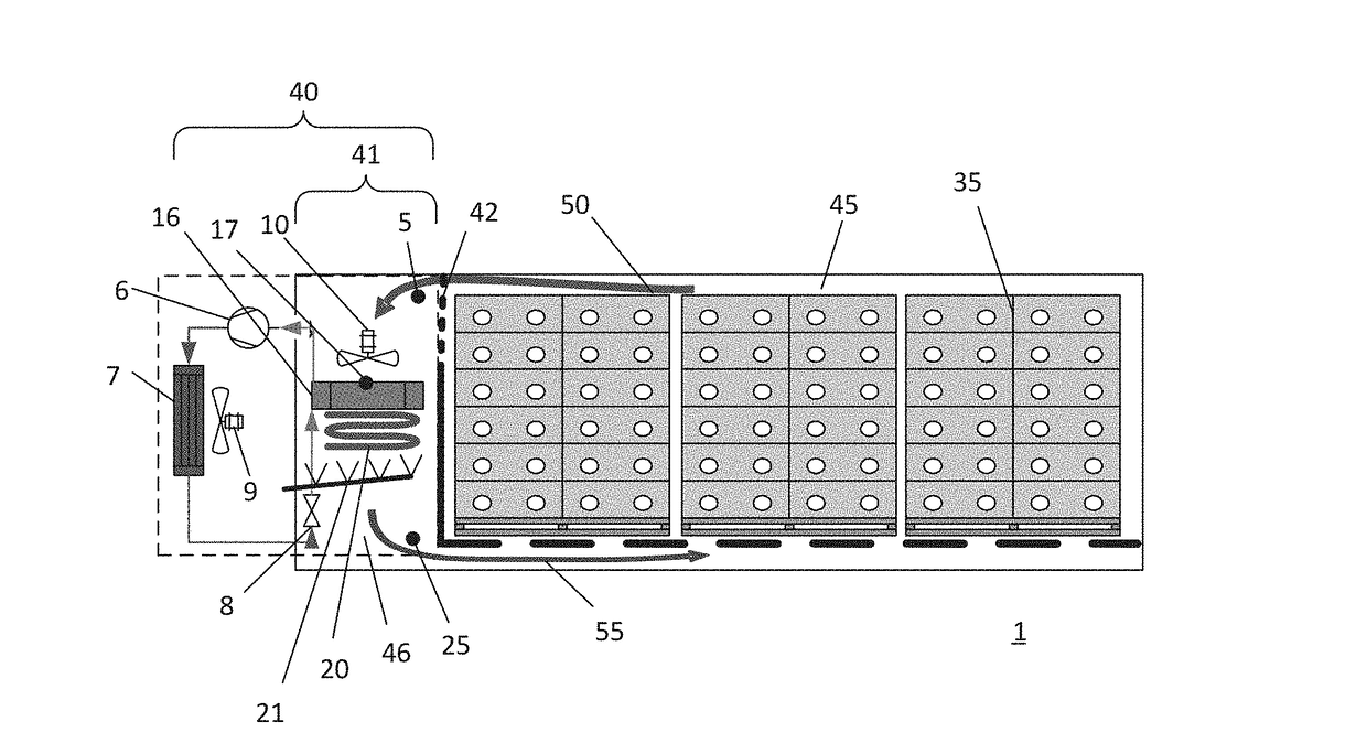 Method of deciding when to terminate a defrosting cycle within a refrigerated container