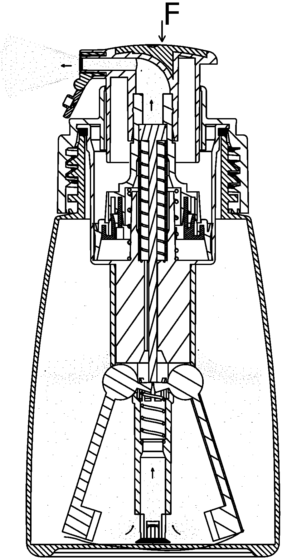 Dry powder sprayer