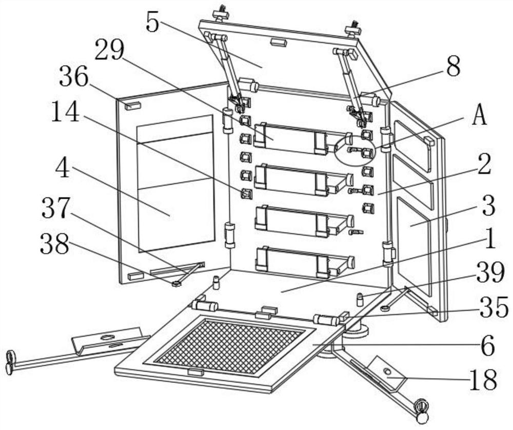 Convenient-to-use computer case for computer hardware development