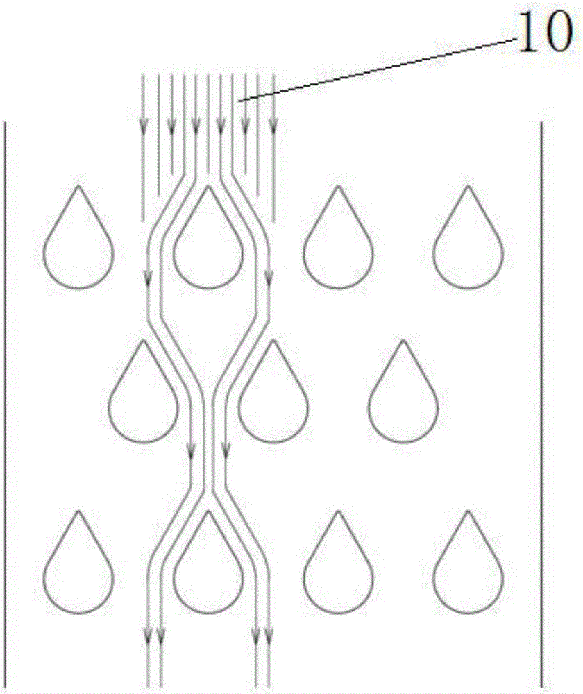 Water-drop-shaped magnetic rod