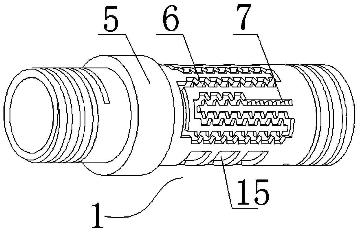 A detachable and washable inter-pipe combined pressure compensation emitter