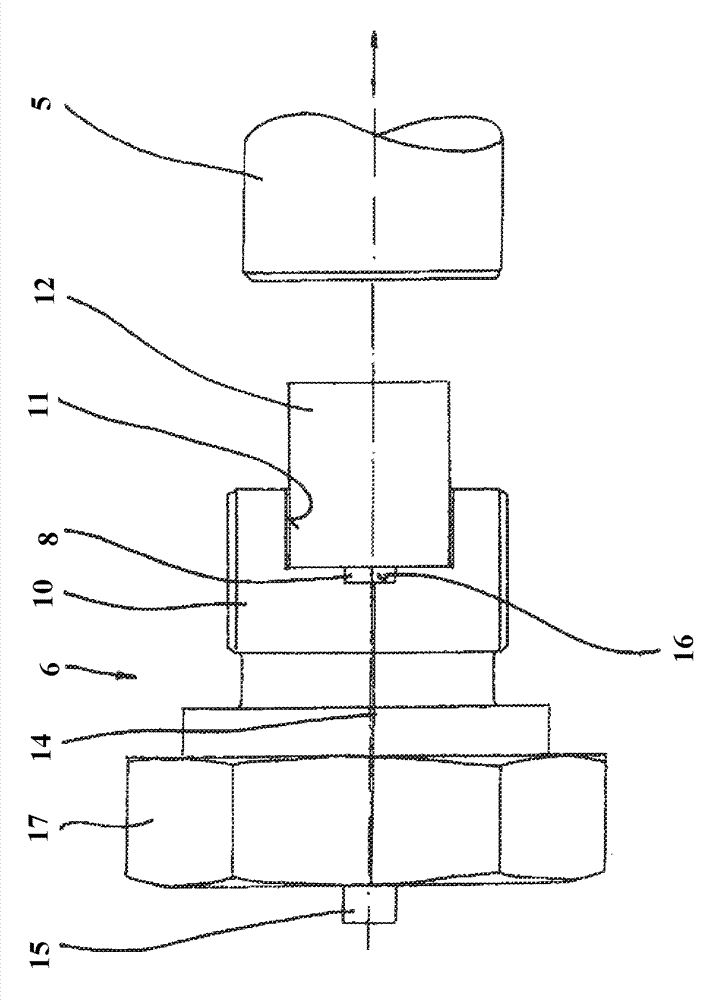 Lubricating device for supplying a tool with lubricant