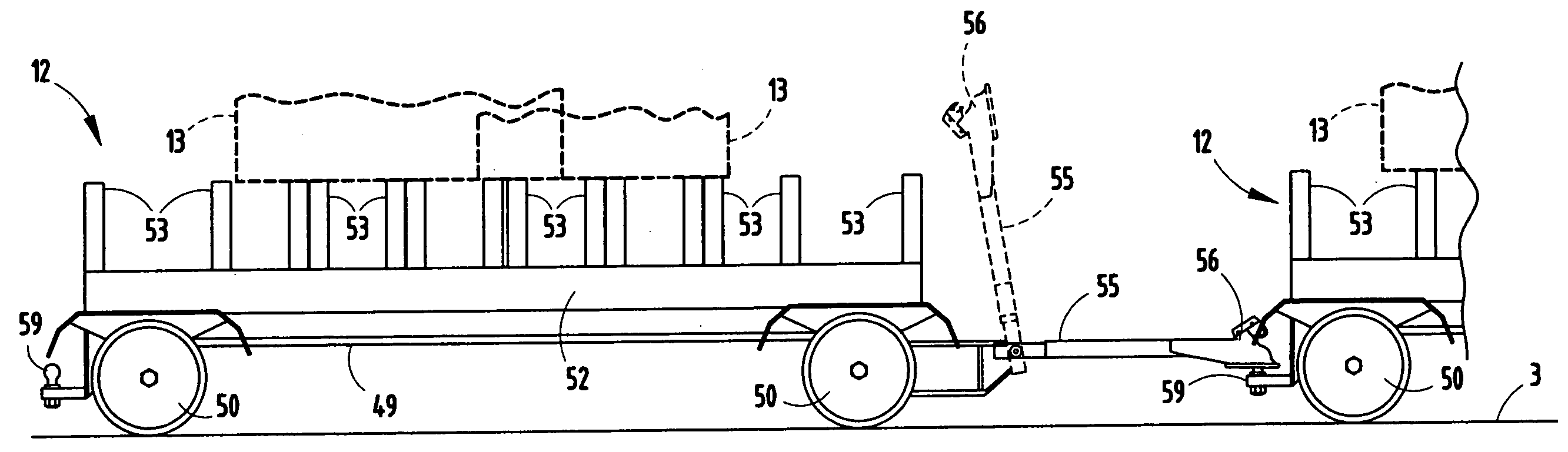 Automatic load transfer device and method for automated material handling systems