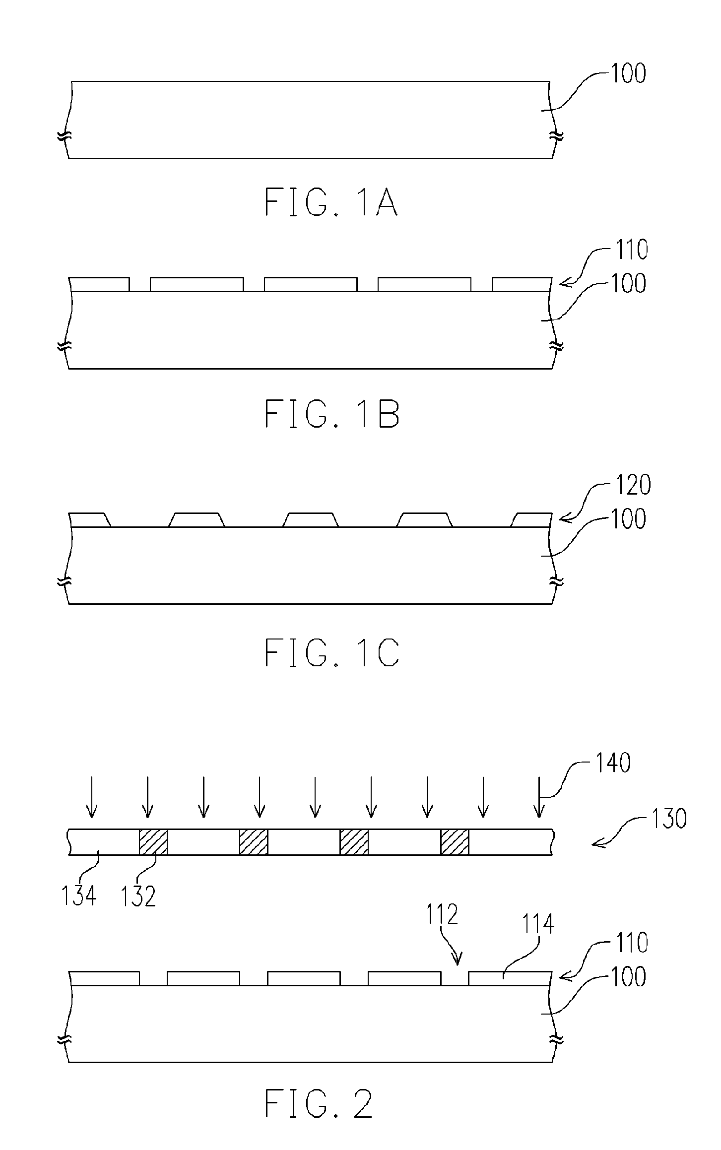Method for forming patterns and thin film transistors