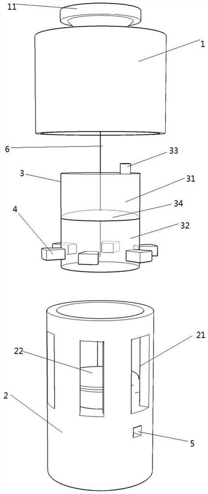 Interlocking device and multi-order nested high-precision self-adaptive sensor applying interlocking device