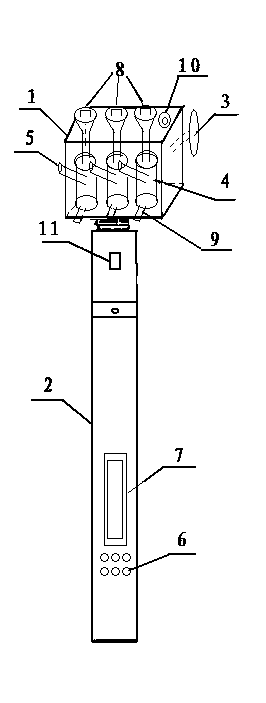 Oil charging device oil permeating point positioning detector and using method thereof