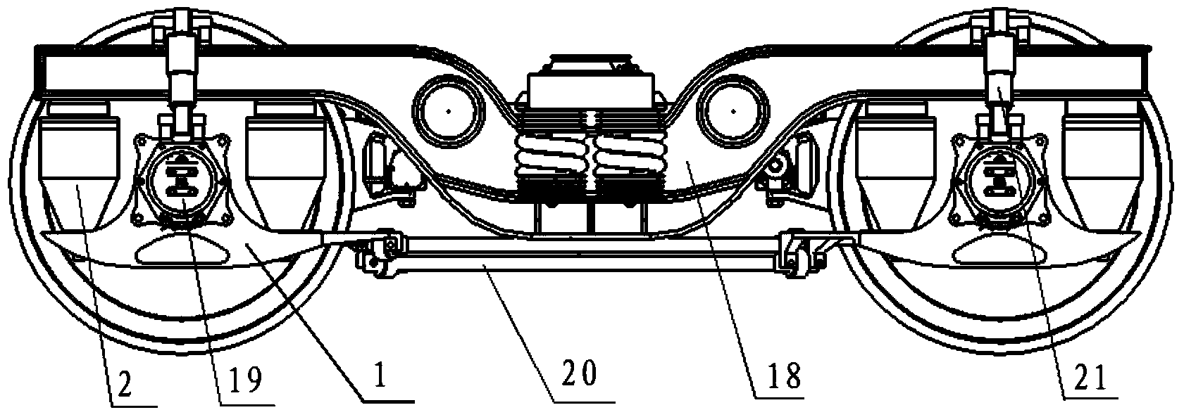 Bogie axle box suspension device