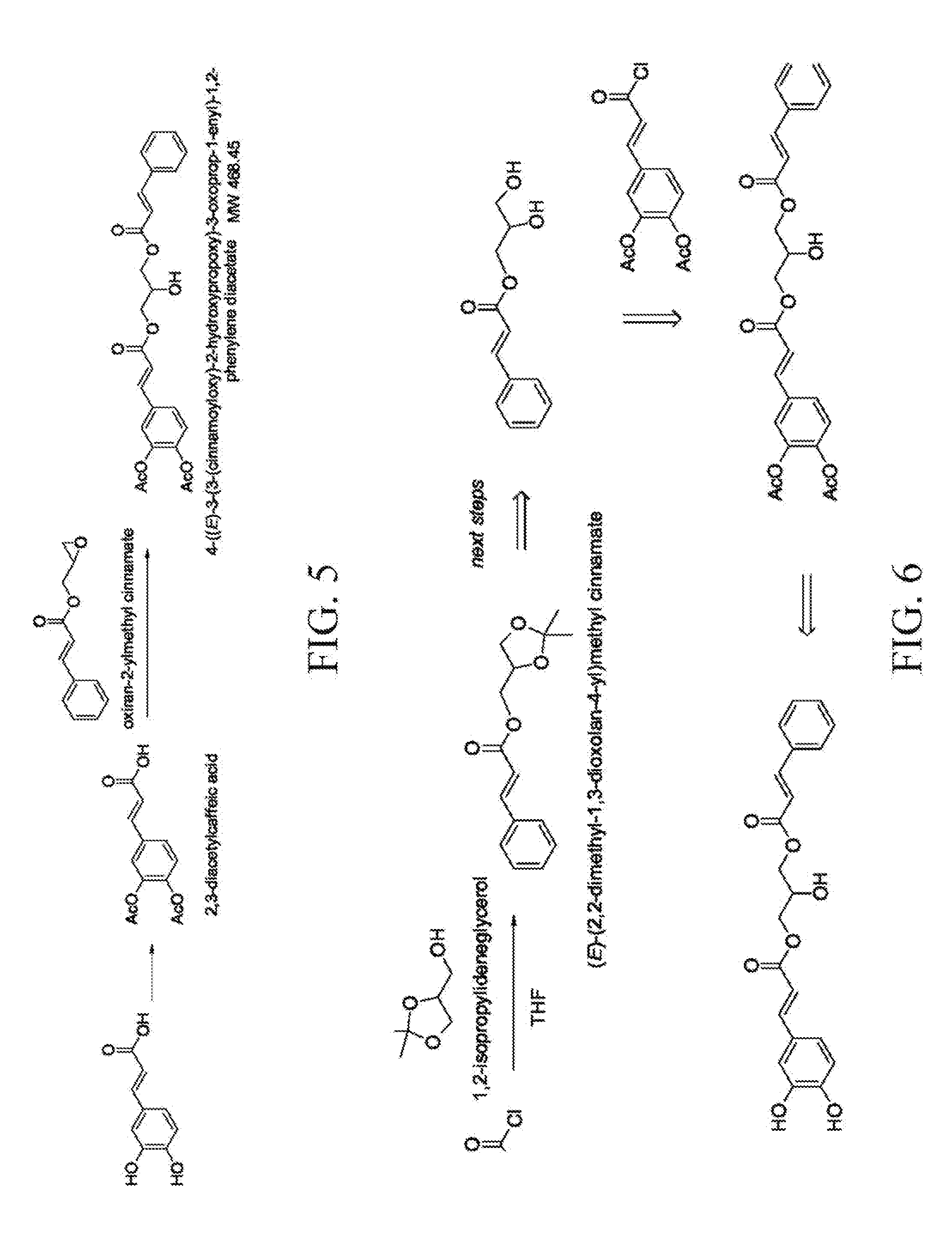 Anti-tumor and Anti-inflammatory dicinnamoyl-glycerol esters and their analogues