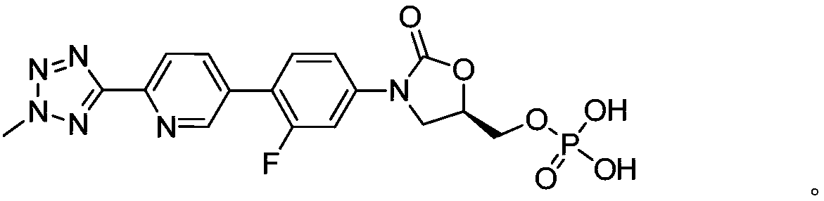 A kind of refining method of high-purity tedizolid phosphate