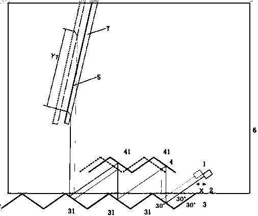 Displacement sensor with refractor and capable of improving magnification times and measurement method thereof