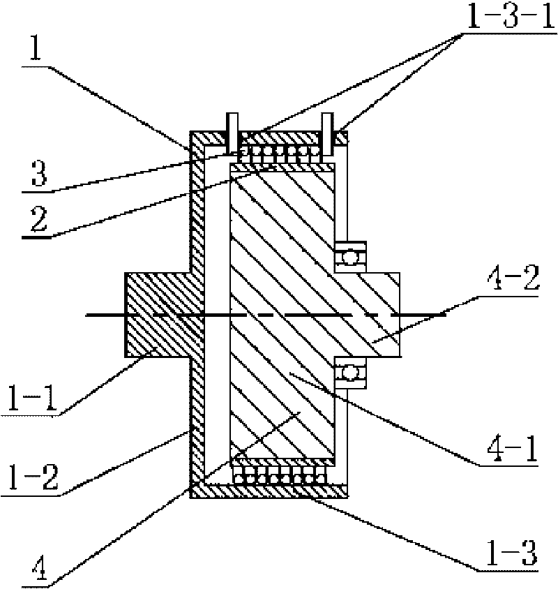 Inner-rotor rotary magnetic fluid traveling wave pump