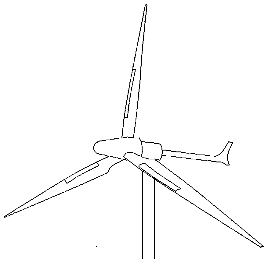 A horizontal axis wind turbine