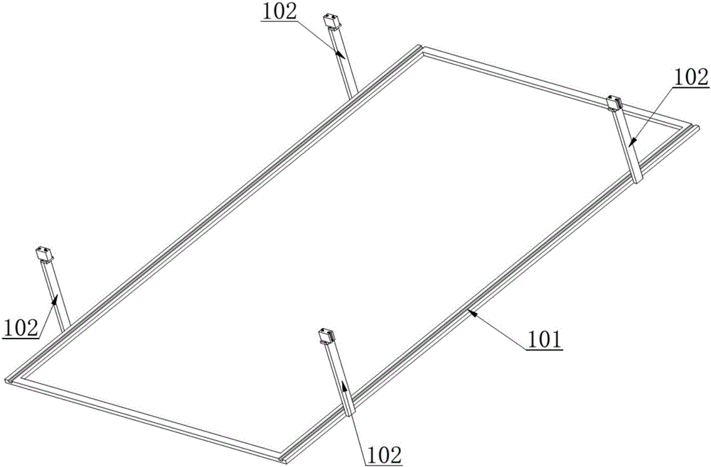 Synchronous position randomly adjustable image type calibrating device for four-wheel aligner