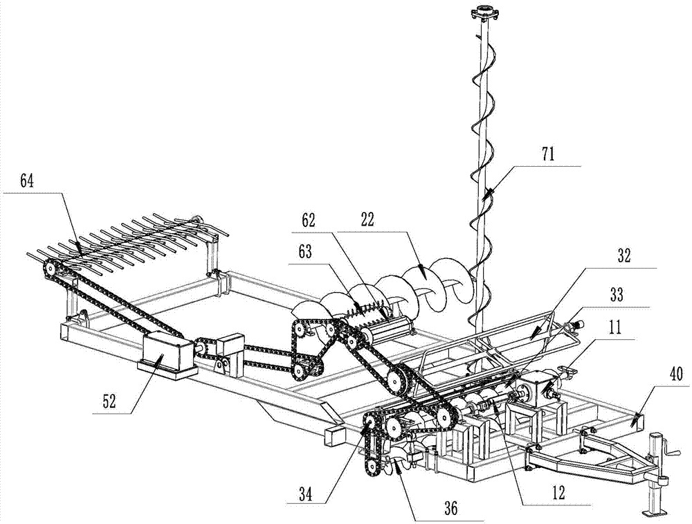 Integrated rear-mounted seed extractor