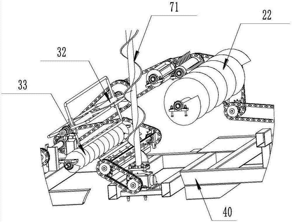 Integrated rear-mounted seed extractor