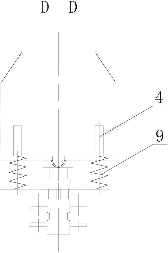 Connecting device special for straddle type monorail carriages