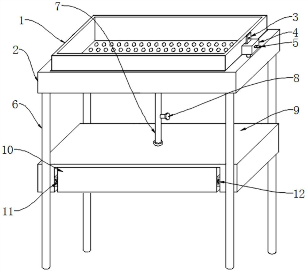 Universal nursing tray convenient to disinfect in real time