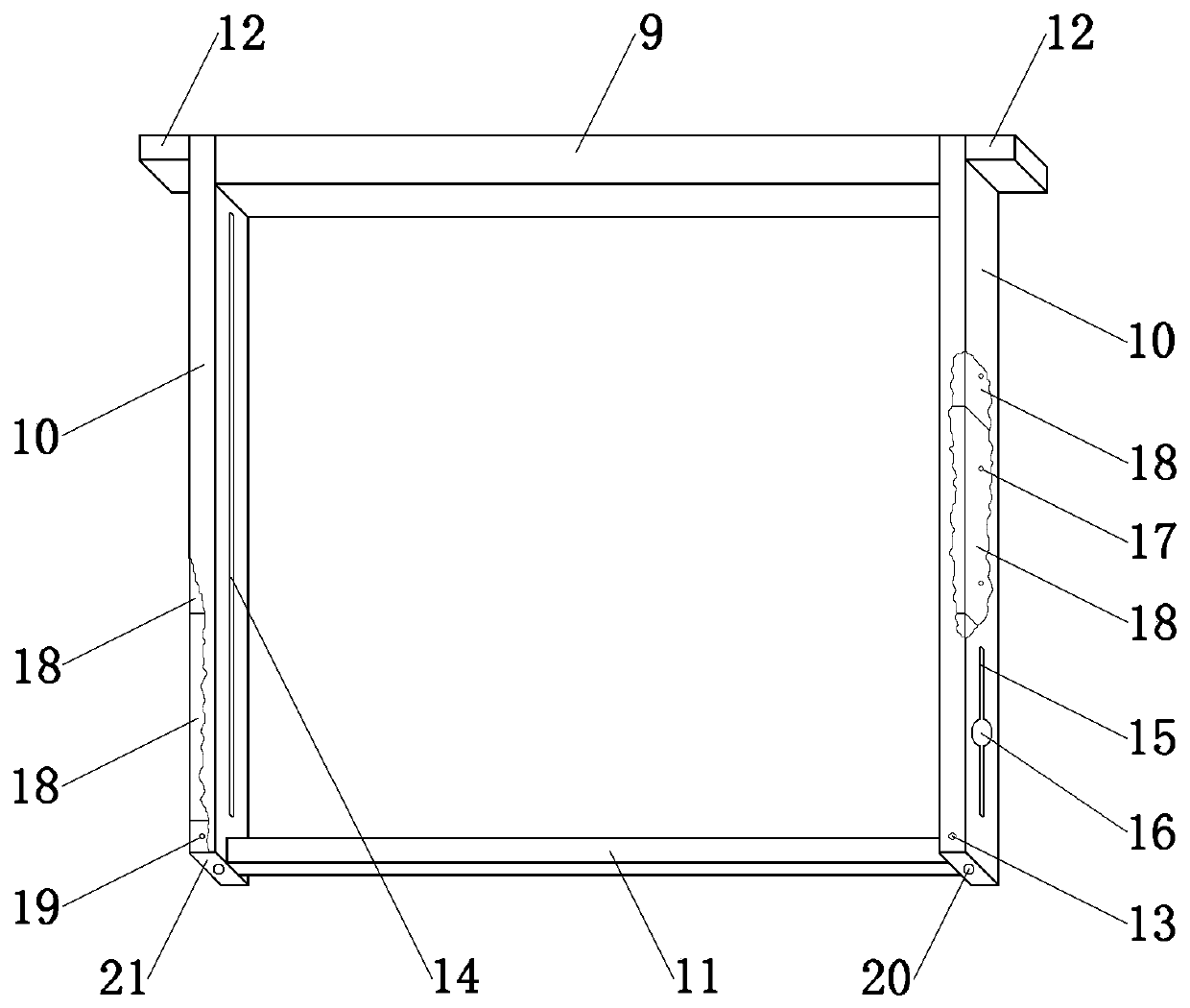 Using method of movable bee frame from which honey can be collected circularly