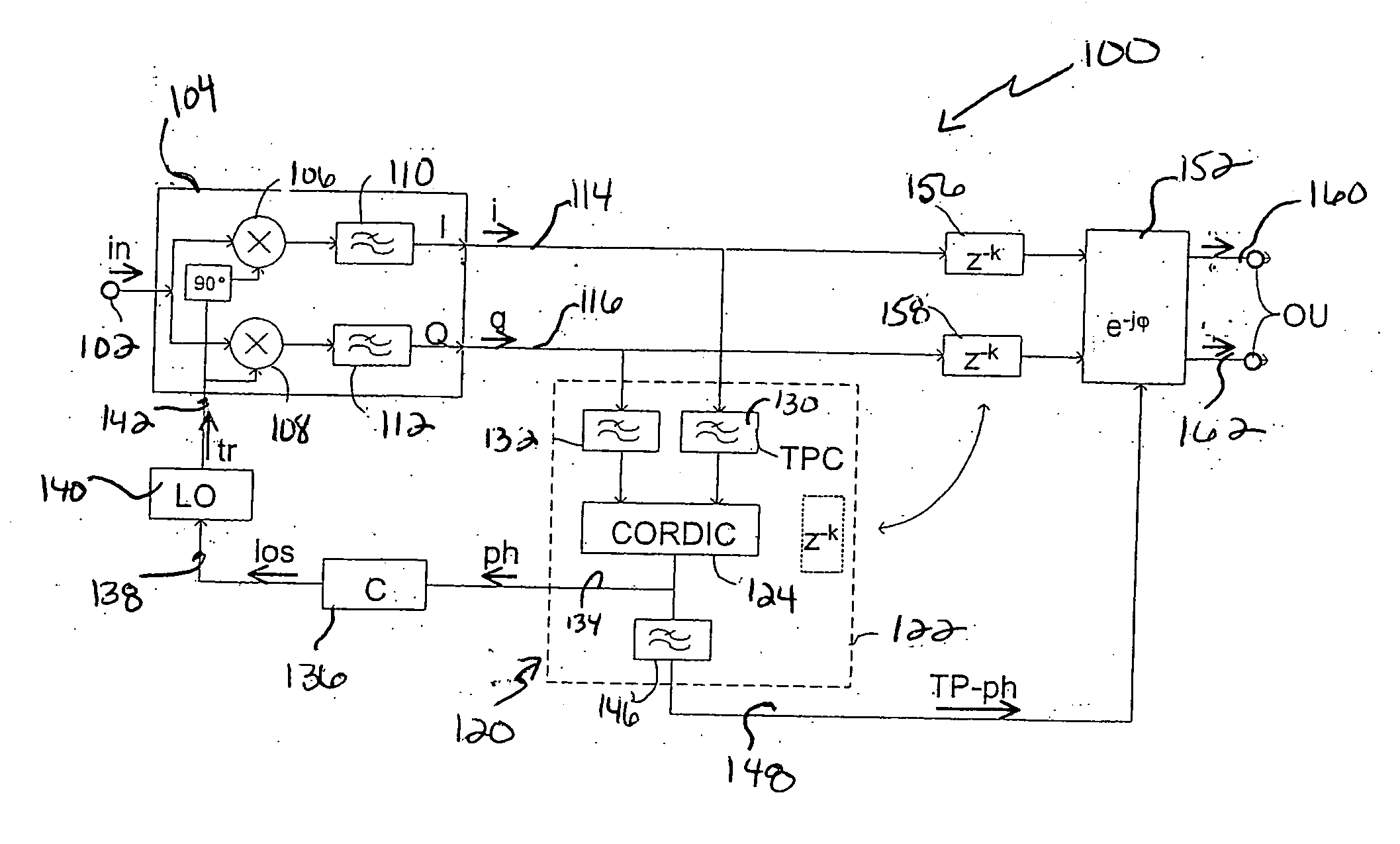 Circuit and method for recovering a carrier