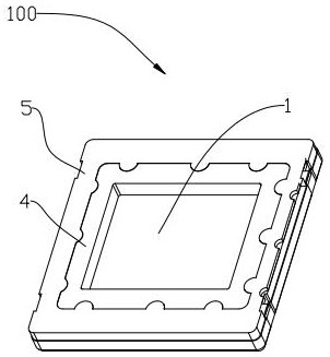 Camera module chip packaging base assembly and manufacturing method thereof