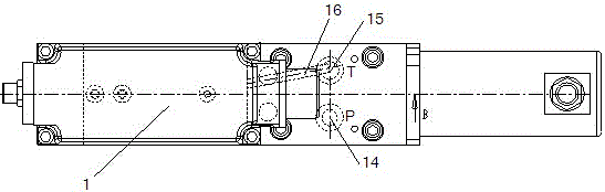 Pressure closed-loop control digital integrated direct-acting proportional relief valve