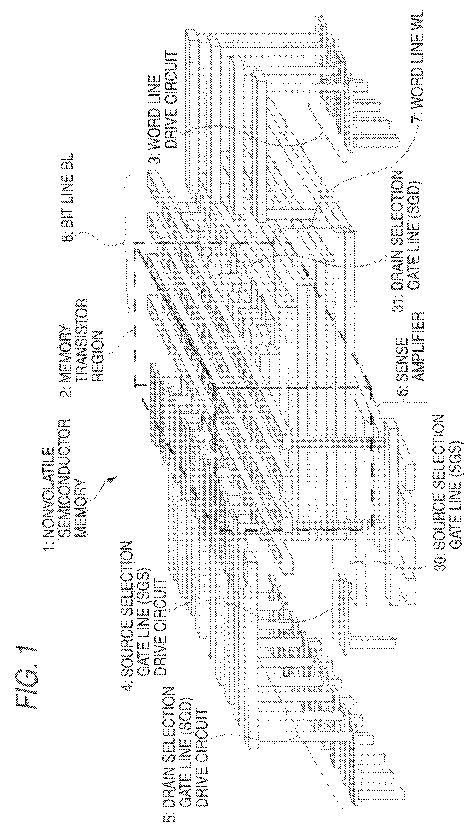 Nonvolatile semiconductor memory and method for manufacturing the same