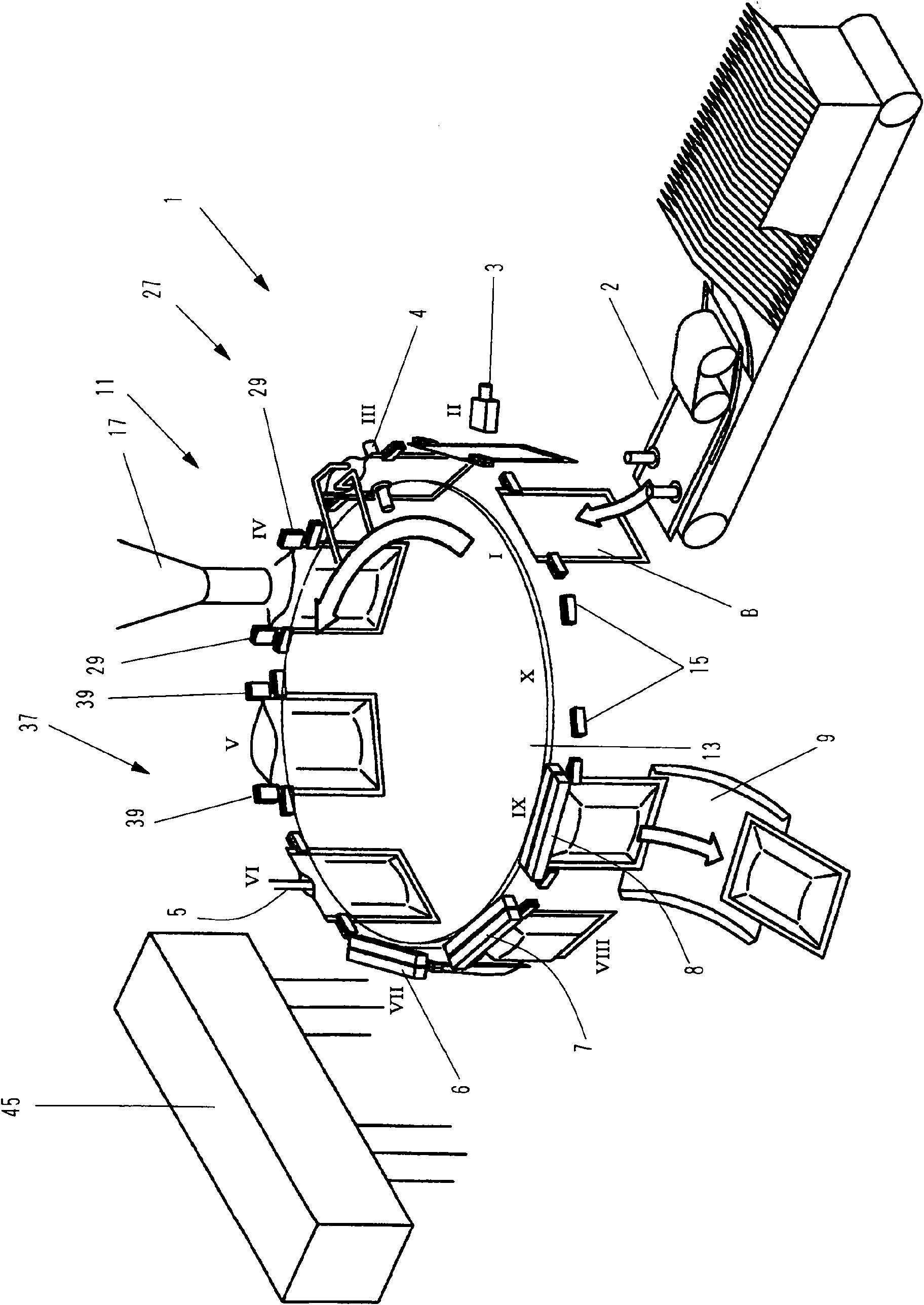 Filling device and filling method for objects to be packed of filling and packing machine