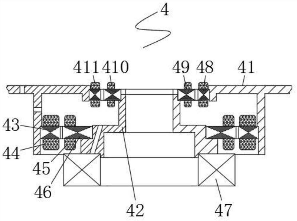 Motor rotor temperature measurement system used in field of flywheel energy storage