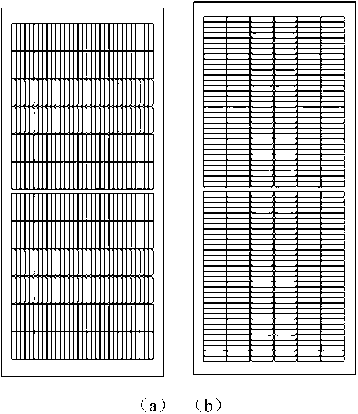 Solar cell grid line structure, solar cell sheet and solar laminate module