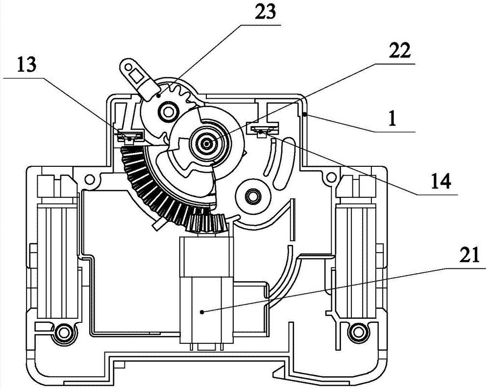 Reclosure transmission mechanism of circuit breaker reclosure device