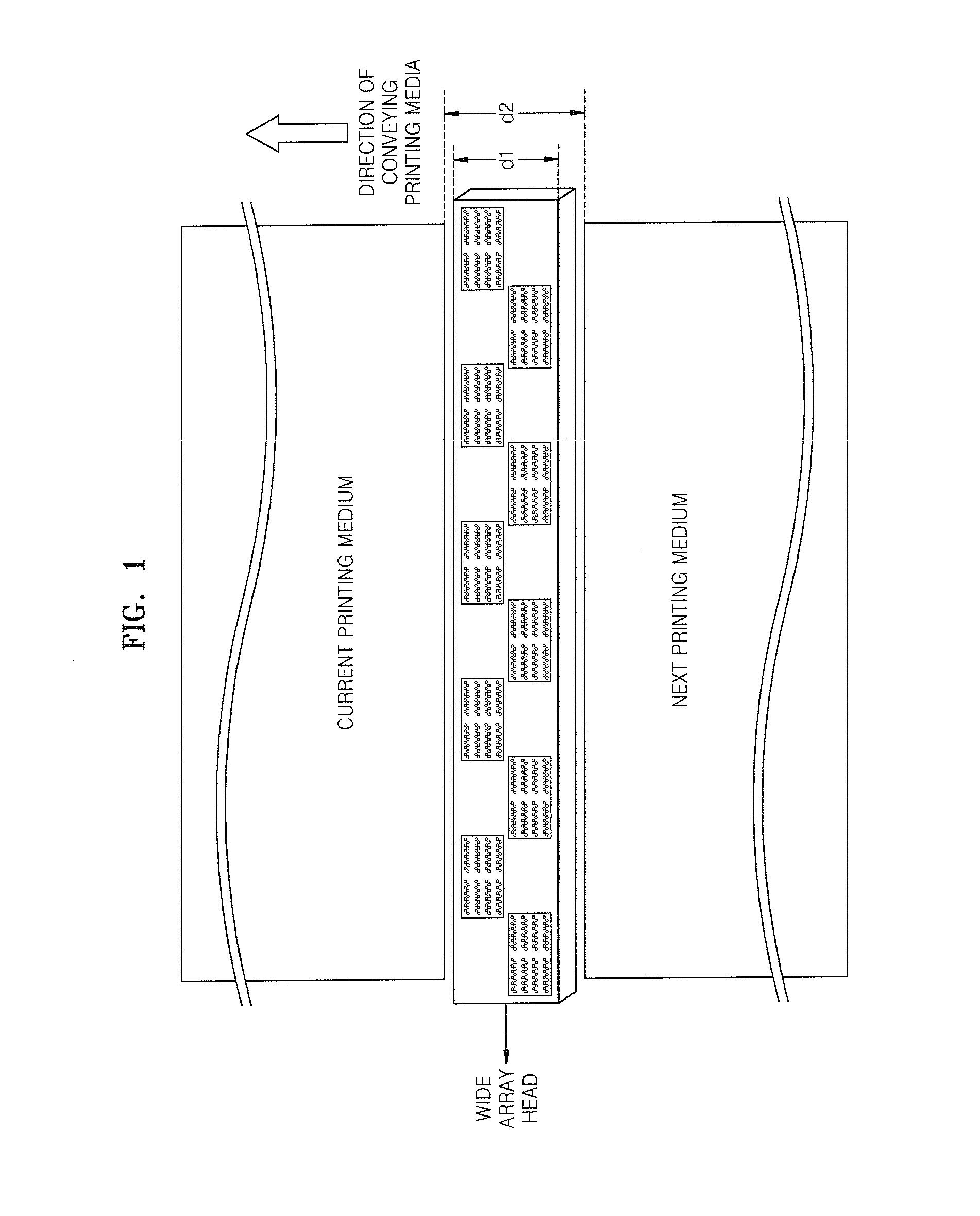 Inkjet printer having wide array head and image forming method therefor