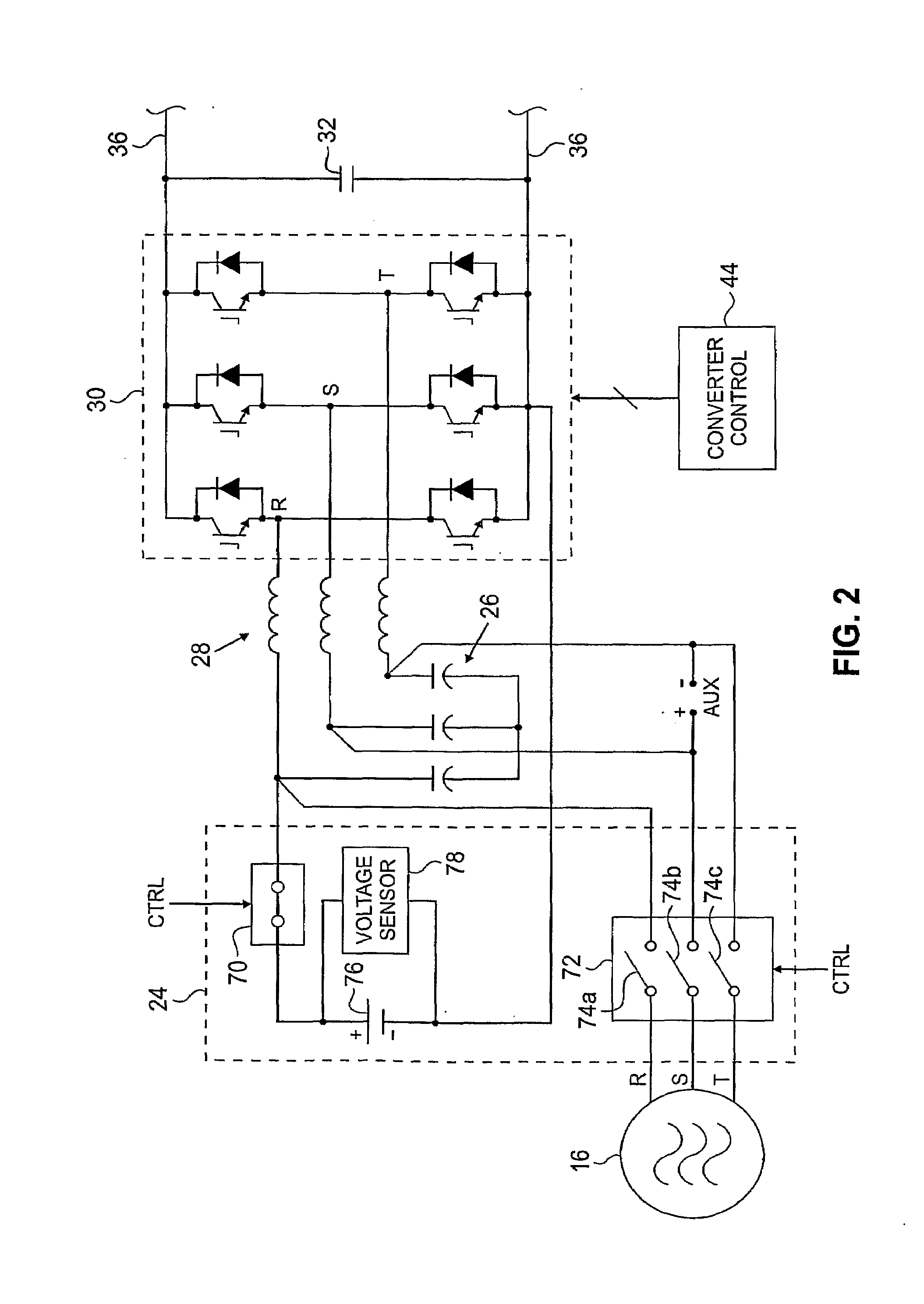 Automatic rescue operation for a regenerative drive system