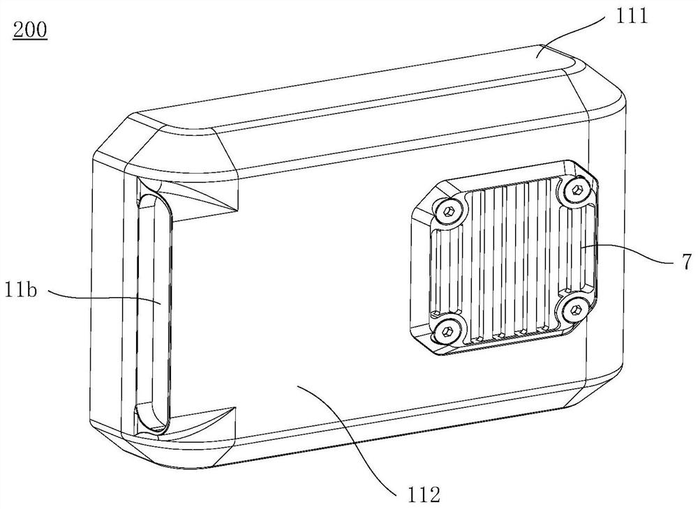 Case assembly and photographing device having same