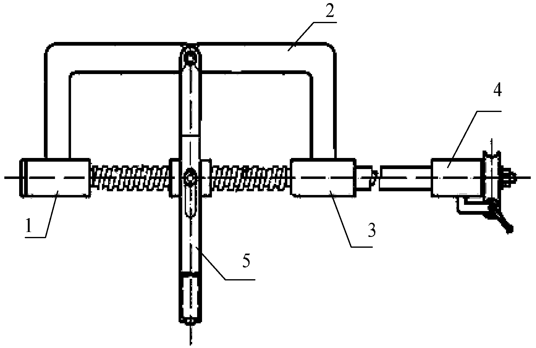 Blast furnace material level measuring device