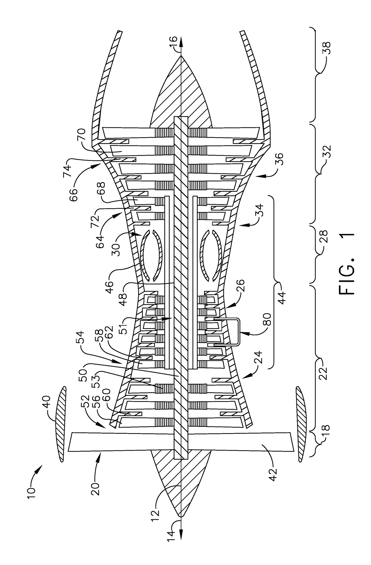 Turbine engine duct