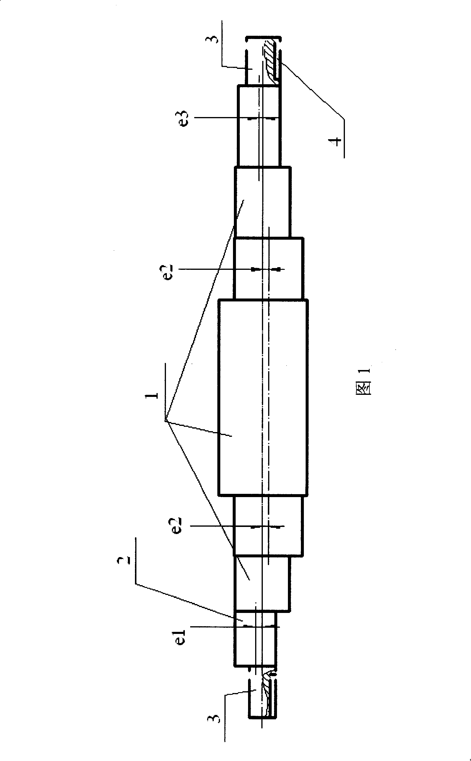 Multiple eccentric shaft processing method and using counterbalance and eccentric sleeve