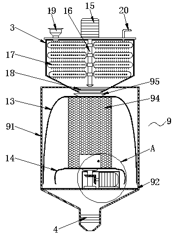 Food additive detection device for solid food