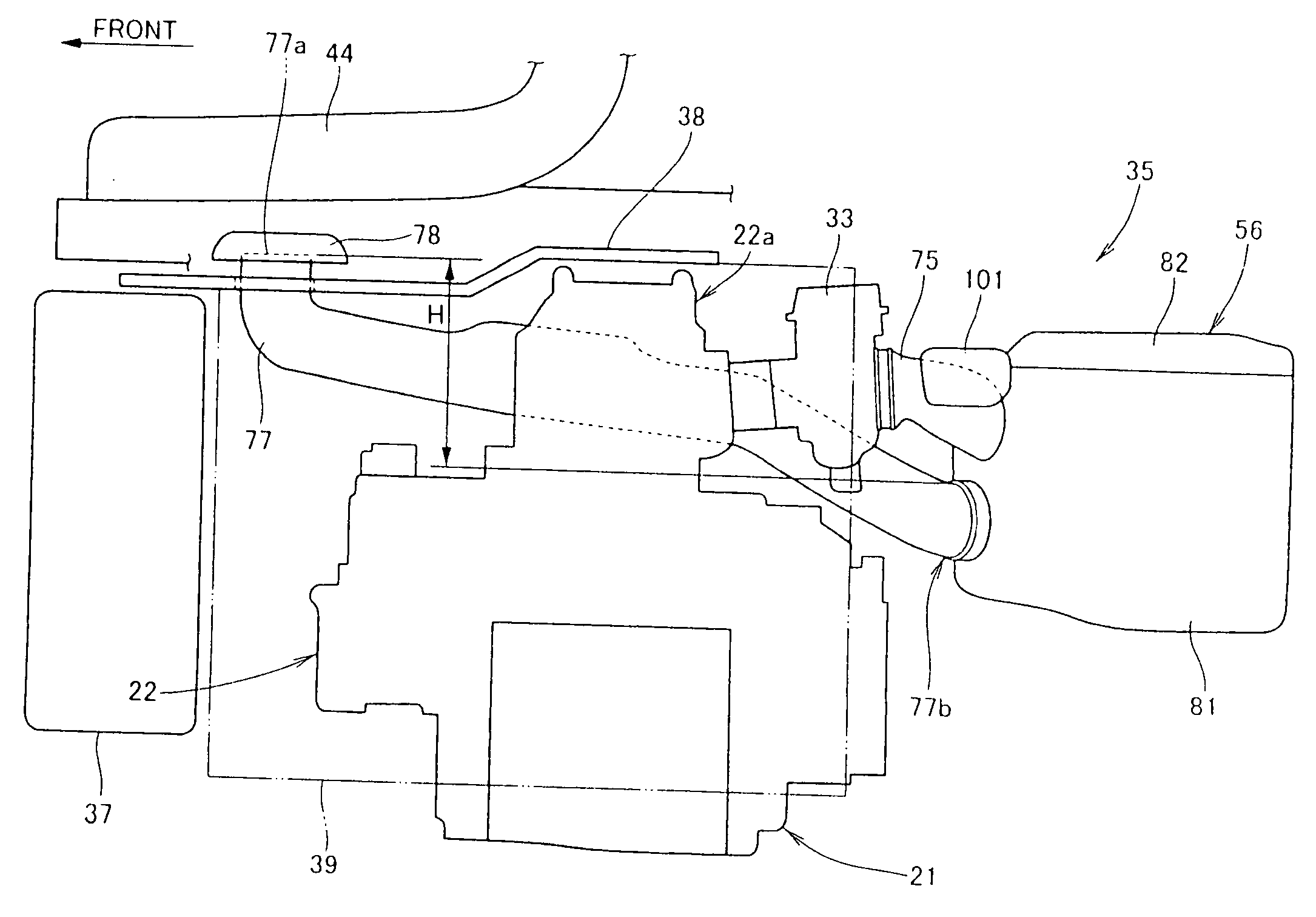 Air cleaner device in vehicle