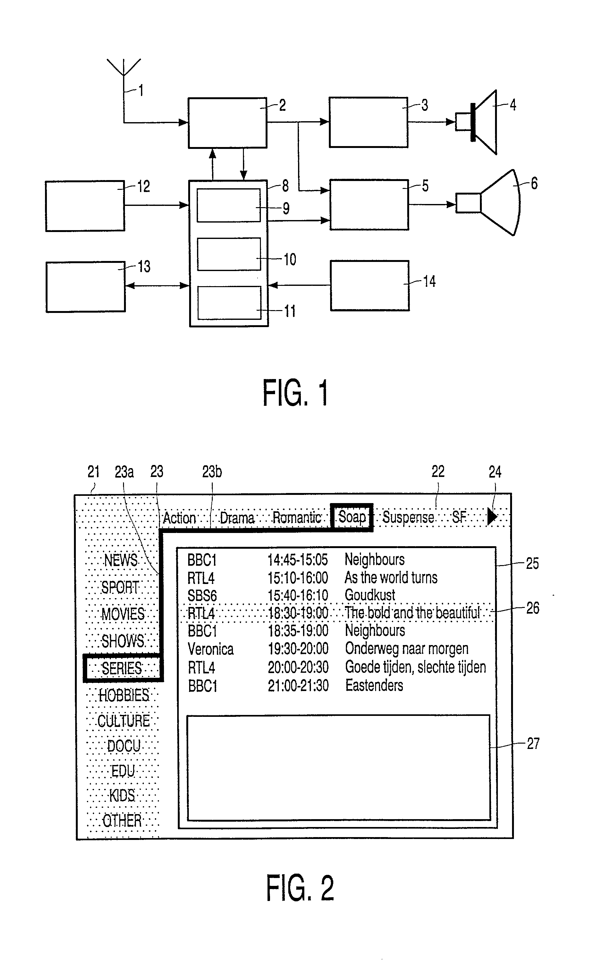 Method and apparatus for displaying a multi-level menu