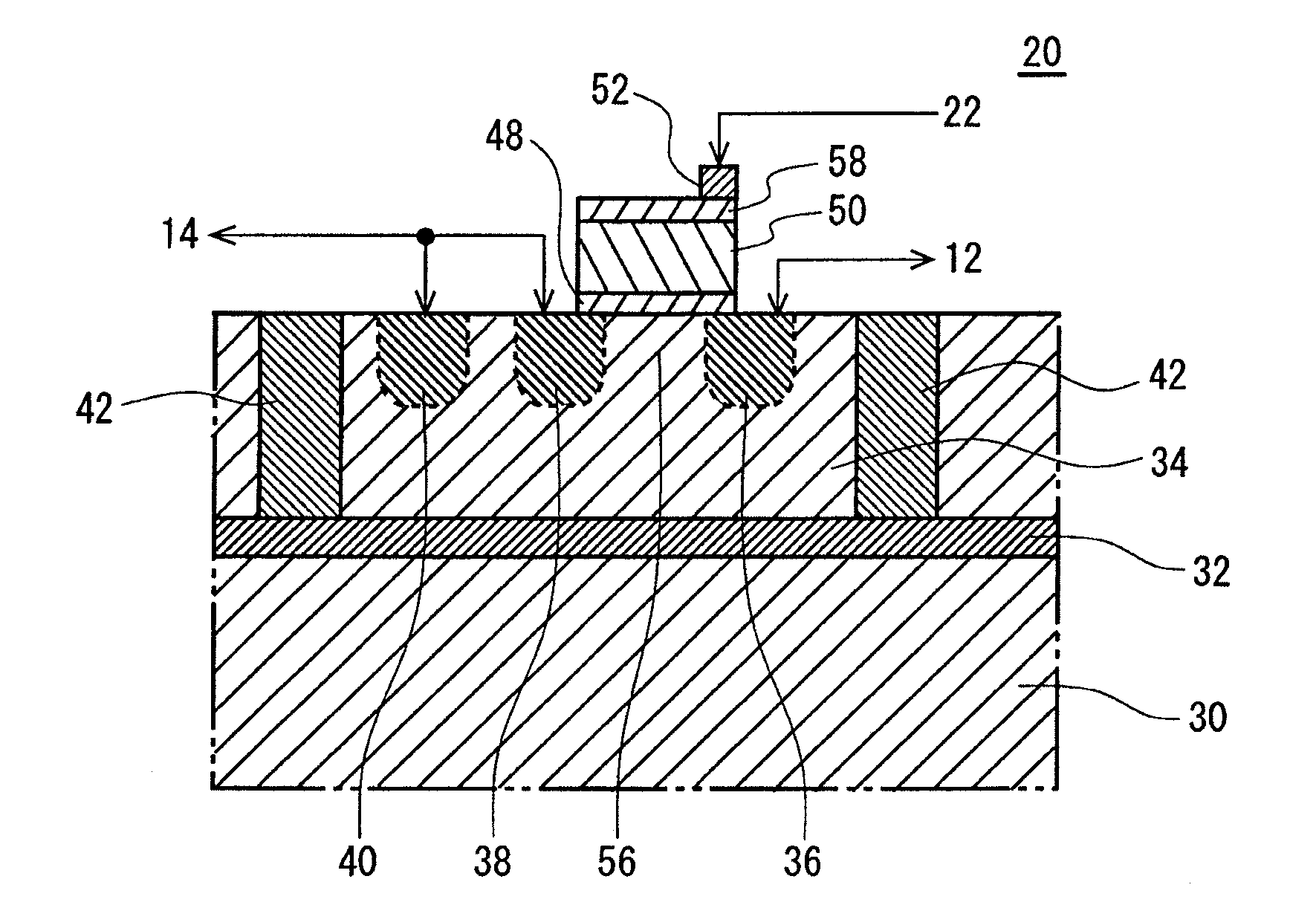 Switching device and testing apparatus