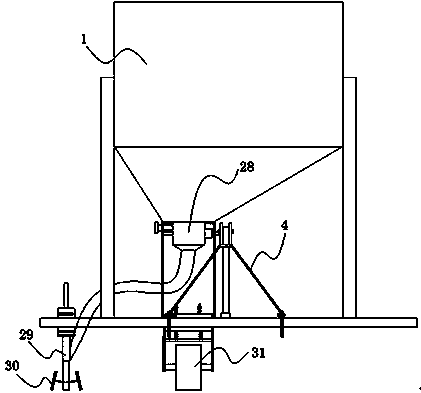 A cultivating and fertilizing machine