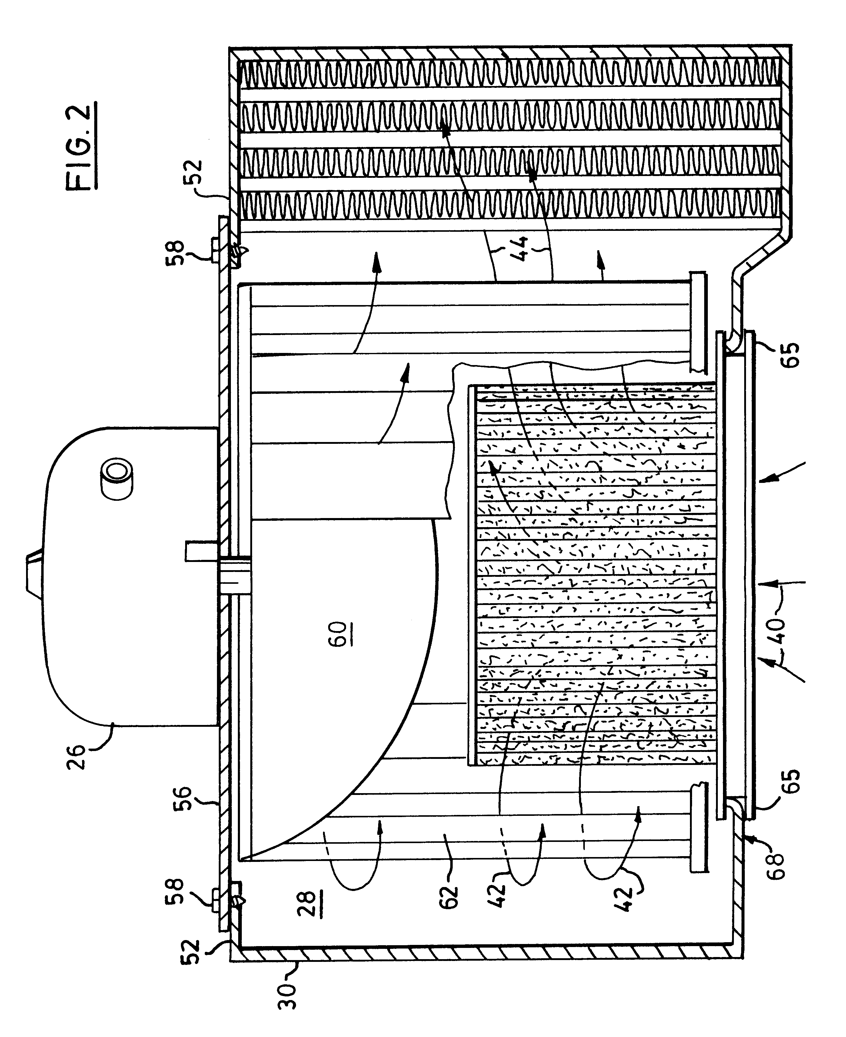 Occupant air filter for vehicles