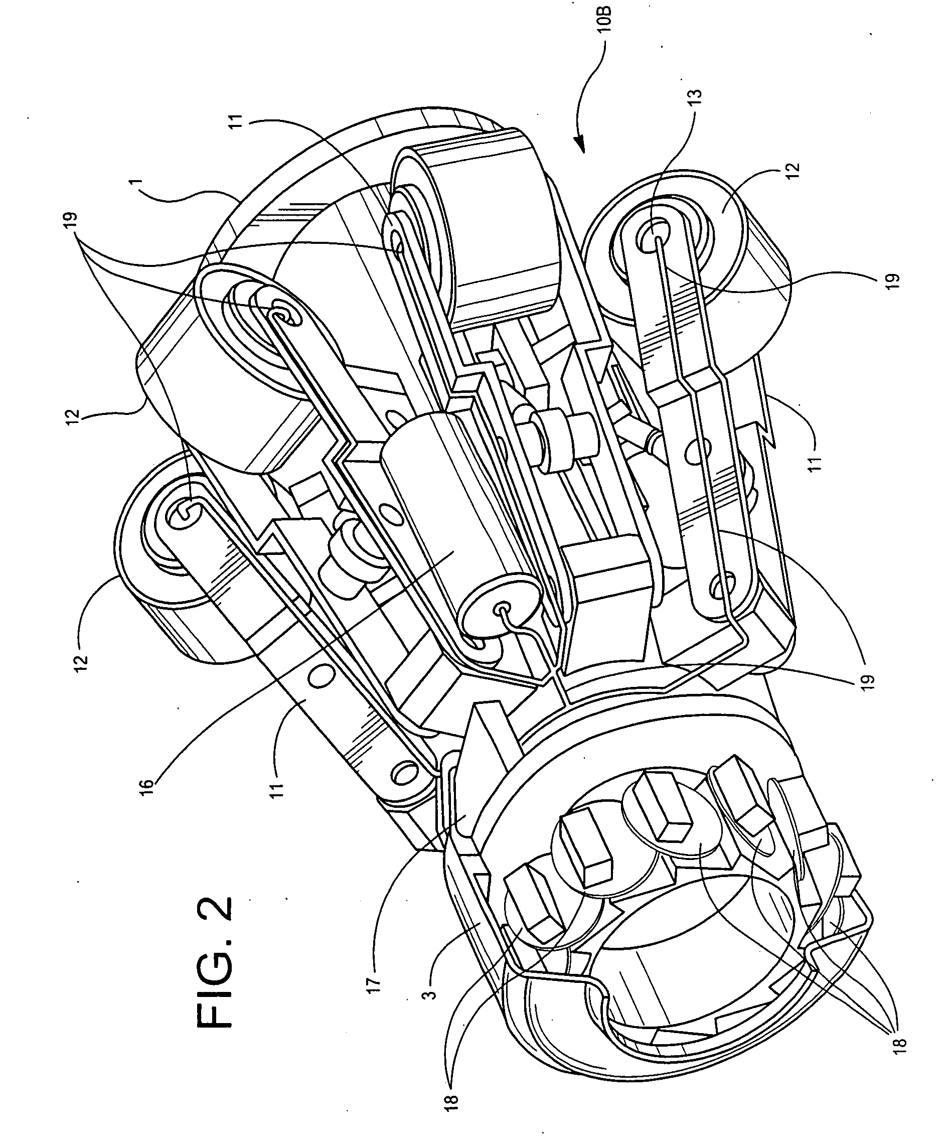 Pressure-balanced electric motor wheel drive for a pipeline tractor