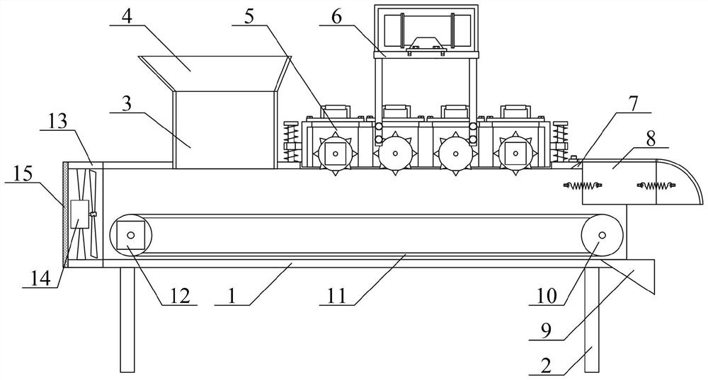 Adjustable boiler coal feeder anti-blocking device convenient to maintain