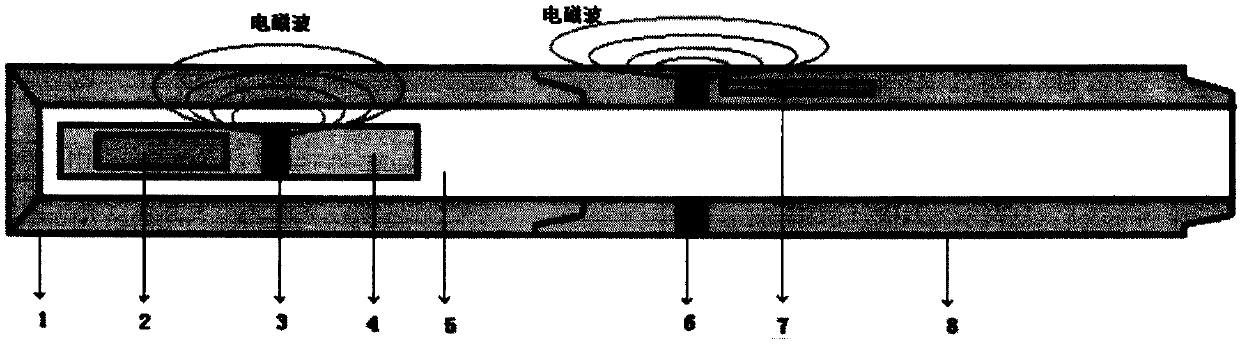 Communication device for while-drilling stratum evaluation and geological guidance system