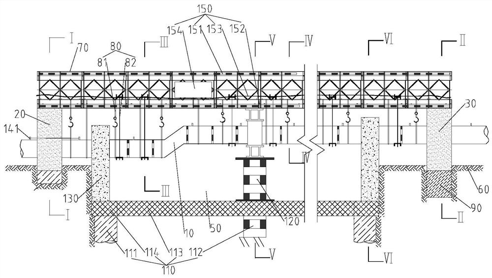 Large-span water supply pipeline support system and its construction method