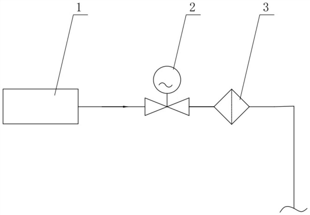 Domestic water supply system of large-depth saturation diving habitation cabin