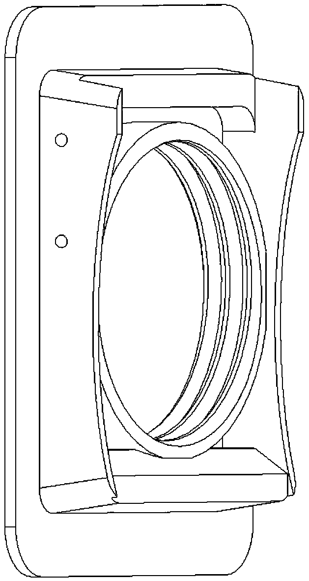 Low-resistance particle-filtering protective gauze mask with helical structures