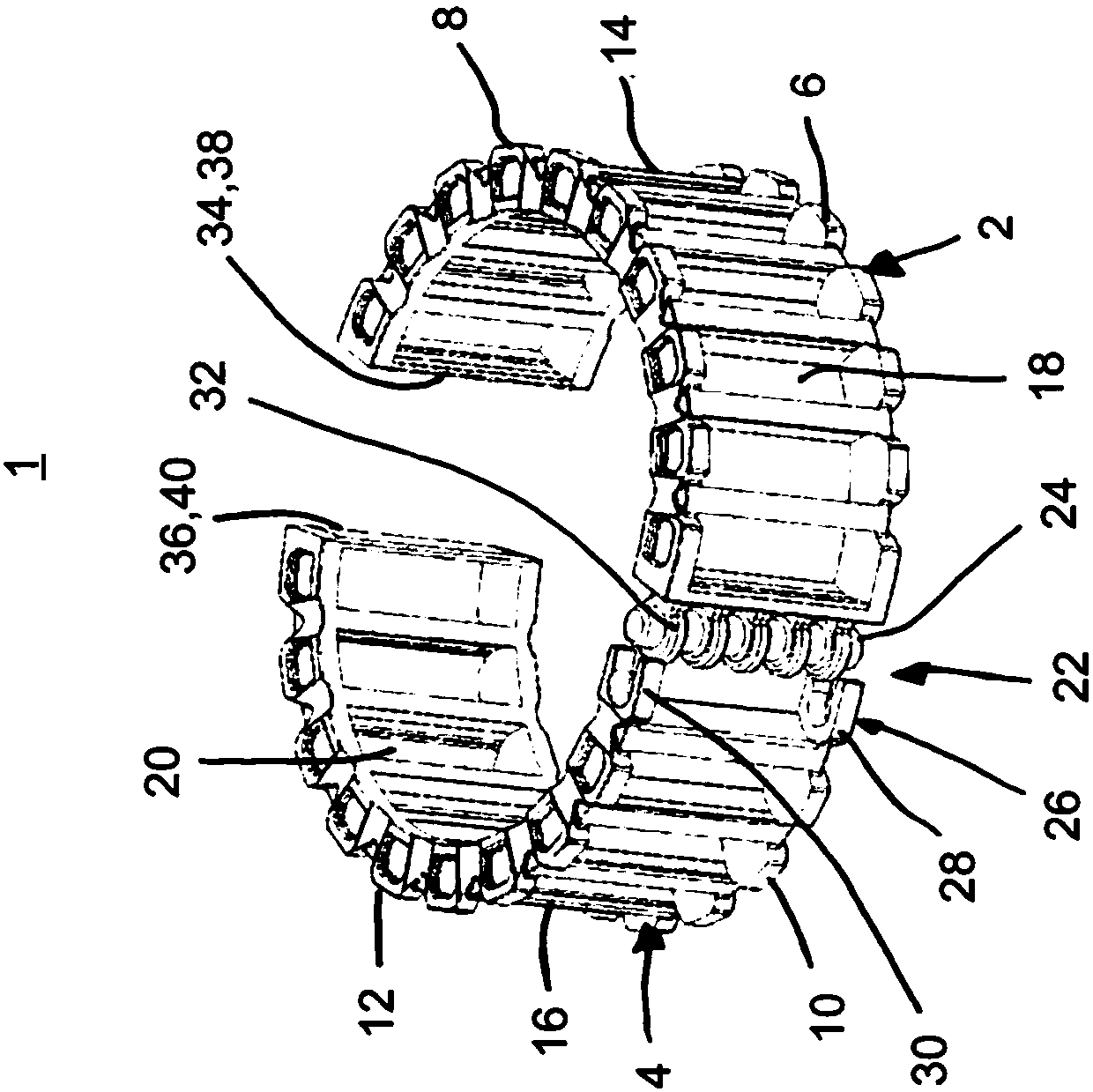 Split bearing cage